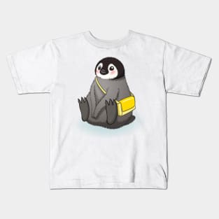 Happy emperor penguin chick Kids T-Shirt